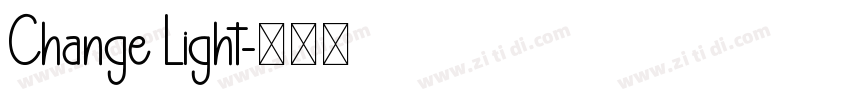 Change Light字体转换